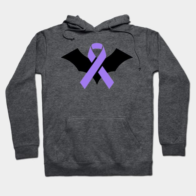 Bat and Awareness Ribbon Hoodie by CaitlynConnor